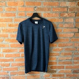 Gymshark Men’s Performance Mesh T-Shirt Navy Blue Size Medium